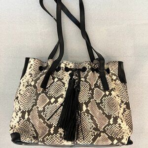 Patricia Nash Leather Drawstring Whitney Tote